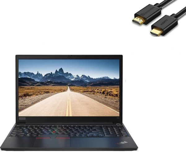 2020 Lenovo ThinkPad E15 15.6" FHD Full HD (1920x1080) Business Laptop (Intel 10th Quad Core i5-10210U, 16GB DDR4 RAM, 512GB PCIe SSD) Type-C, HDMI, Windows 10 Pro + HDMI Cable