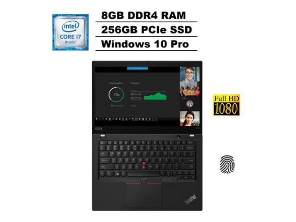 2020 Lenovo Thinkpad X390 13.3" IPS Full HD FHD (1920x1080) Business Laptop (Intel Quad-Core i7-8665U, 8GB RAM, 256GB PCIe SSD) Thunderbolt 3, Fingerprint, Type-C, HDMI, Windows 10 Pro Lenovo