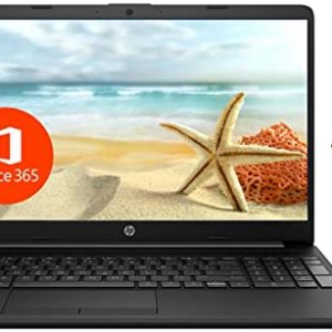 2021 HP 15.6" Thin Laptop, Intel N4020, 8GB RAM 512GB SSD Webcam, 1-Year Office365, Wi-Fi, Dual Core up to 2.8 GHz, Windows 10 S, FHD Display, Google Classroom Zoom School Business Ready, ROKC Bundle