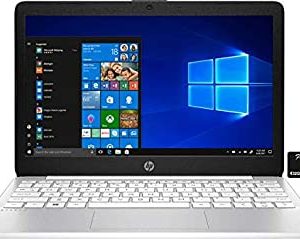 2021 HP Stream 11.6-inch HD Laptop PC, Intel Celeron N4020, 4 GB RAM, 64 GB eMMC, WiFi 5, Webcam, HDMI, Windows 10 S with Office 365 Personal for 1 Year + Fairywren Card (White)