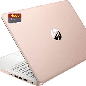 2021 HP Stream 14in HD Display, Intel Celeron N4020 Processor, 4GB Memory, 128GB Storage(64GB eMMC+64GB Hugo Flash Card), HDMI, WiFi, Webcam, Bluetooth,1-Year MS 365, Win10s (N4020/128GB, Rose Pink)