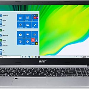 2021 Newest Acer Aspire 5 Slim Laptop, 15.6" Full HD IPS, AMD Ryzen 3 3350U Quad-Core Processor, 8GB DDR4 RAM, 256 GB SSD, Intel WiFi 6, Backlit KB, Fingerprint Reader, Win10 Home+Oydisen Cloth