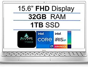 2021 Newest Dell Inspiron 5000 Series 15.6'' FHD Business Laptop, Intel Quad-Core i7-1165G7(Up to 4.7GHz), 32GB RAM, 1TB SSD, Webcam, HDMI, Backlit Keyboard, Fingerprint, Windows 10, WiFi 6, Gift MP