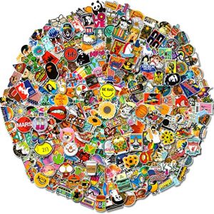 600 pcs Cool Random Stickers Vinyl Skateboard Stickers, Variety Pack for Laptop Guitar Travel Case Water Bottle Car Luggage Bike Sticker Waterproof Graffiti Decals,Gift for Teens Adult