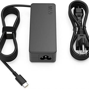 65W 45W Type-C AC Charger Fit for Lenovo ThinkPad T480 T480s T580 T580S E480 E580 L480 L580 E485 E585 USB-C Laptop Power Supply Adapter Cord