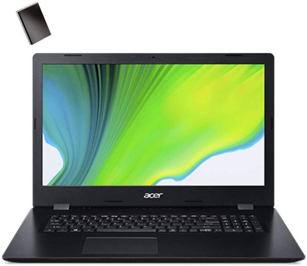 Acer Aspire 3 17.3" HD+ Laptop Computer, Intel Quad-Core i5-1035G1 Up to 3.6GHz, 8GB DDR4 RAM, 1TB HDD, DVDRW, 802.11AC WiFi, Bluetooth 4.1, Webcam, HDMI, Windows 10, iPuzzle 320GB External Hard Drive