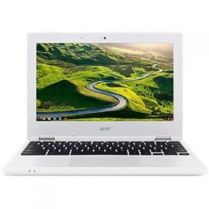 Acer Chromebook 11, 11.6" HD (1366 x 768) Resolution, Intel Celeron N3060 1.6 GHz, 4 GB DDR3L RAM, 32 GB eMMC, Chrome OS, Color: Denim White Acer America