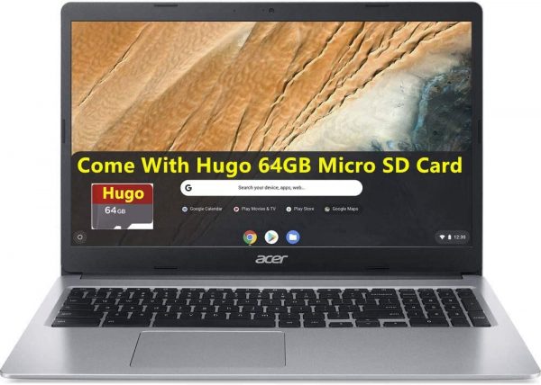 Acer Flagship 15.6inch HD Premium Chromebook - Intel Dual-Core Celeron N3060 up to 2.48GH.z, 4GB RAM, 96GB(32GB eMMC SSD + 64GB Hugo SD Card), Wireless AC, USB 3.0, Webcam, Chrome OS (Renewed) (4GB)