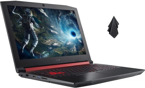 Acer Nitro 5 15.6" Full HD Gaming Laptop. Intel Core i5-8300H, 16GB RAM, 1TB SSD, GTX 1050, WiFi, Bluetooth, Backlit Keyboard, RJ-45, Windows 10, Oydisen Cloth