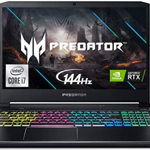 Acer Predator Helios 300 Gaming Laptop, Intel i7-10750H, NVIDIA GeForce RTX 3060 Laptop GPU, 15.6" Full HD 144Hz 3ms IPS Display, 16GB DDR4, 512GB NVMe SSD, WiFi 6, RGB Keyboard, PH315-53-71HN