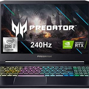Acer Predator Triton 300 Gaming Laptop, Intel i7-10750H, NVIDIA GeForce RTX 2070 Max-Q, 15.6" FHD 240Hz 3ms IPS Display, 16GB Dual-Channel DDR4, 512GB NVMe SSD, WiFi 6, RGB Backlit KB, PT315-52-73WT