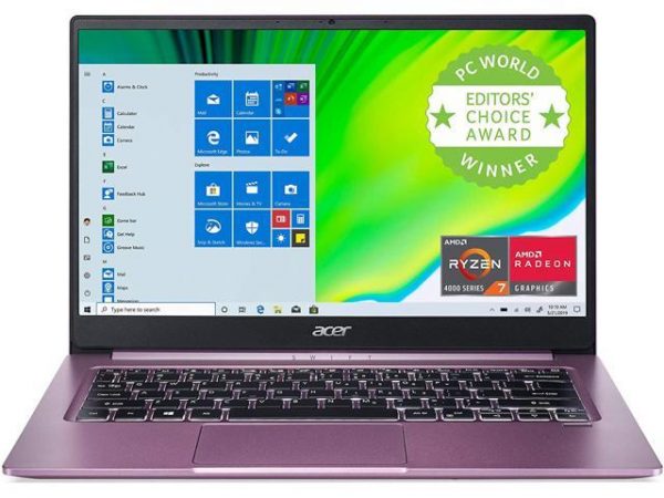 Acer Swift 3 Thin & Light Laptop, 14" Full HD IPS, AMD Ryzen 7 4700U Octa-Core Processor with Radeon Graphics, 16GB LPDDR4X, 512GB NVMe SSD, WiFi 6, Backlit KB, Fingerprint Reader, SF314-42-R3U5 Acer America