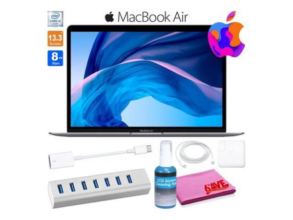 Apple MacBook Air 13.3" Laptop 512GB Intel i5 (2020, Space Gray) Advanced Bundle Apple
