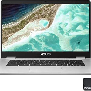 ASUS 15.6" C523NA Chromebook - Intel Celeron N3350 - 1080p Model C523NA-IH44F, 4GB DDR4 RAM, 64GB eMMC, Bundle with Woov Accessories Chrome OS