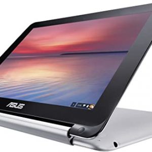 ASUS C100PA-DB02 10.1-inch Touch Chromebook Flip (1.8GHz, 4GB Memory, 16GB eMMC, Google OS), All Metal Body (Renewed)