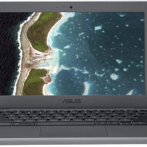 ASUS Chromebook C202SA-YS02 11.6in Ruggedized and Water Resistant Design with 180 Degree (Intel Celeron 4 GB, 16GB eMMC, Gray & Silver (Renewed)