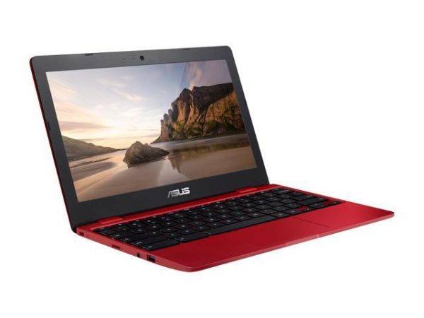ASUS Chromebook C223NA-DH02-RD 11.6" HD Display, Intel Dual-Core Celeron N3350 Processor (up to 2.4 GHz) 4 GB RAM, 32 GB eMMC Storage, Red ASUS