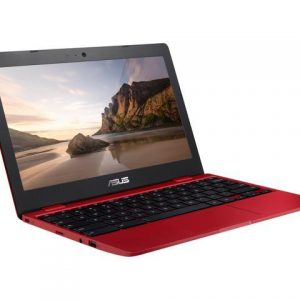ASUS Chromebook C223NA-DH02-RD 11.6" HD Display, Intel Dual-Core Celeron N3350 Processor (up to 2.4 GHz) 4 GB RAM, 32 GB eMMC Storage, Red ASUS