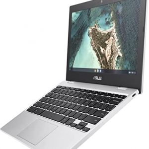 ASUS Chromebook CX1, 11.6" HD NanoEdge Display, Intel Celeron N3350 Processor, 32GB eMMC,  4GB RAM, Spill-resistant Keyboard, Chrome OS, Transparent Silver, CX1100CNA-AS42