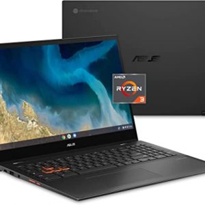 ASUS Chromebook Flip CM5, 15.6" Touchscreen Full HD NanoEdge Display, AMD Ryzen 3 3250C Processor, 64GB eMMC, 4GB RAM, Backlit Keyboard, Wi-Fi 6, Chrome OS, Aluminum, Mineral Gray, CM5500FDA-DS344T