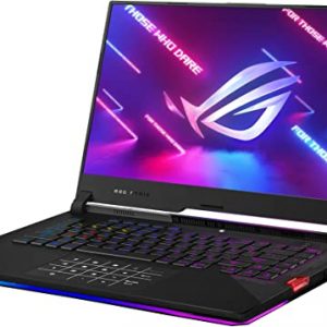 ASUS ROG Strix Scar 15 (2021) Gaming Laptop, 15.6” 300Hz IPS Type FHD, NVIDIA GeForce RTX 3080, AMD Ryzen 7 5800H, 16GB DDR4, 1TB SSD, Opti-Mechanical Per-Key RGB Keyboard, Windows 10, G533QS-DS76