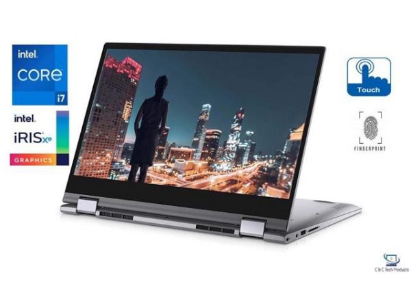 Dell Inspiron 14" Full HD 2-in-1 Touchscreen Notebook, 11th Generation Intel Core i7-1165G7,32GB DDR4 RAM,2TB SSD, Intel Iris Xe Graphics,Wifi 802.11AX,Bluetooth,HD Webcam,HDMI,USB, Windows 10 Pro DELL