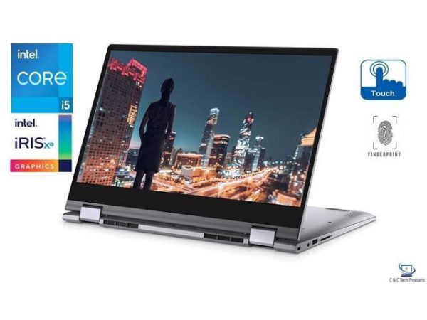 Dell Inspiron 14" Full HD 2-in-1 Touchscreen Notebook, 11th Generation Intel Core i5-1135G7,16GB DDR4 RAM,512GB SSD, Intel Iris Xe Graphics,Wifi 802.11AX,Bluetooth,HD Webcam,HDMI,USB, Windows 10 Pro DELL