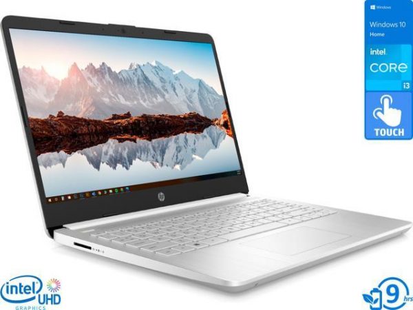 HP 14 Notebook, 14" HD Touch Display, Intel Core i3-1115G4 Upto 4.1GHz, 8GB RAM, 256GB NVMe SSD, HDMI, Wi-Fi, Bluetooth, Windows 10 Home S (420X5UA) HP