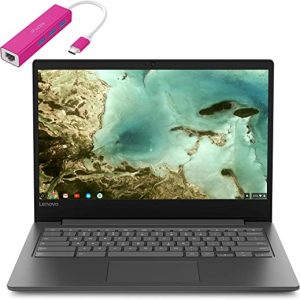 Lenovo Chromebook S330 14" Laptop Computer for Business Student, Quad-Core MediaTek MT8173C 2.1GHz, 4GB RAM, 32GB eMMC, 802.11ac WiFi, Webcam, Remote Work, Chrome OS, iPuzzle Type-C HUB+ 128GB SD Card