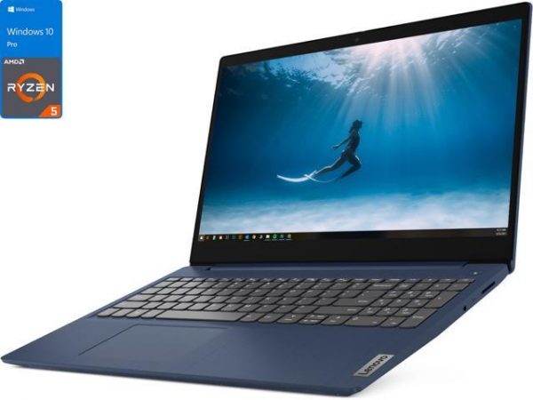 Lenovo IdeaPad 3 Laptop, 15.6" FHD Display, AMD Ryzen 5 5500U Upto 4.0GHz, 12GB RAM, 512GB NVMe SSD, Vega 6, HDMI, Card Reader, Wi-Fi, Bluetooth, Windows 10 Pro Lenovo