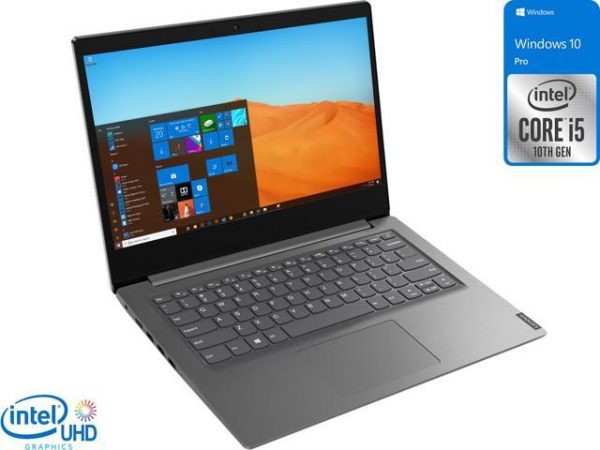 Lenovo V14 Notebook, 14" FHD Display, Intel Core i5-1035G1 Upto 3.6GHz, 8GB RAM, 256GB NVMe SSD, HDMI, Card Reader, Wi-Fi, Bluetooth, Windows 10 Pro (82C401JHUS) Lenovo