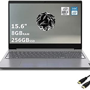 Lenovo V15 IIL 15.6'' FHD Customized Business Laptop | 10th Gen Quad-Core Intel i5-1035G1 | Wi-Fi Bluetooth, Bundled with Woov HDMI Cable, Windows 10 Pro, Iron Gray (8GB|256GB SSD)