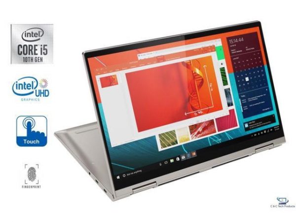 Lenovo Yoga 14.0" Full HD 2-in-1 Touchscreen Notebook,10th Gen Intel Core i5-10210U,8GB DDR4,2TB SSD,Intel UHD Graphics,Wifi-AC,Bluetooth,USB,Fingerprint Reader,Windows 10 Pro Lenovo