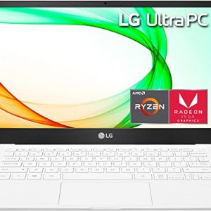 LG Ultra PC 13U70P - 13" Full HD (1920x1080) IPS Ultra-Lightweight Laptop, Ryzen 7 4700U CPU, AMD Radeon Graphics, 16GB RAM, 256GB SSD, 14.5 Hours Battery, White - 2021