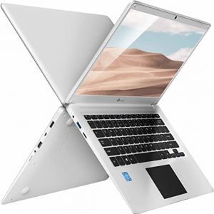 LincPlus 14" Laptop Computer Intel Celeron N3350 Processor,4GB RAM 64GB eMMC Storage Upgradeable Portable Lightweight Aluminium Mini Ultrabook,Windows 10 in S White Netbook