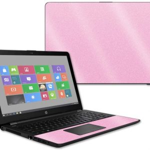 MightySkins Glossy Glitter Skin for HP 15t Laptop 15.6" (2017) - Pink | Protective, Durable High-Gloss Glitter Finish | Easy to Apply, Remove, and Change Styles | Made in The USA