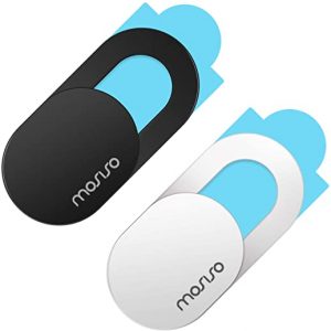 MOSISO Webcam Cover Slide, 0.027 inch Sliding Blocker Laptop Camera Cover Lens Blocker Shell Sticker Compatible with MacBook/iPad/iMac/Tablet/Notebook Ultra Thin Privacy Security Protector(2 Pack)