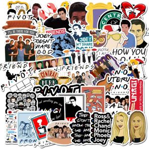 Movie Friends Themed Vinyl Stickers for Personalize Laptop, Car, Helmet, Skateboard, Luggage Graffiti Decals (Friends)
