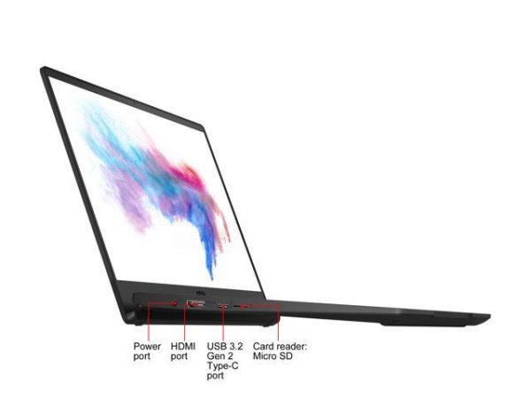 MSI Laptop Modern 14 B10MW-285 Intel Core i5 10th Gen 10210U (1.60 GHz) 8 GB Memory 256 GB NVMe SSD Intel UHD Graphics 14.0" Windows 10 Pro 64-bit MSI