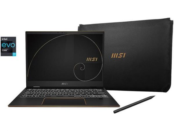 MSI Laptop Summit E13Flip Evo A11MT-074CA Intel Core i7 11th Gen 1185G7 (3.00 GHz) 16 GB Memory 1 TB PCIe SSD Intel Iris Xe Graphics 13.4" Touchscreen Windows 10 Pro 64-bit MSI