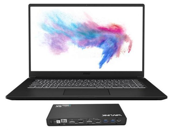 MSI Modern 15 A10M-242 Gaming and Entertainment Laptop (Intel i5-10210U 4-Core, 8GB RAM, 2TB PCIe SSD, 15.6" Full HD (1920x1080), Intel UHD Graphics, Wifi, Bluetooth, Win 10 Pro) with USB-C Dock MSI