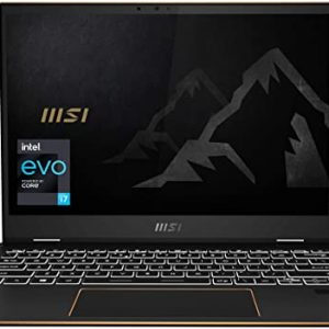 MSI Summit E13 Flip Evo Professional Laptop: 13" IPS-Level Touch Screen, Intel core i7-1185G7, Iris Xe, 16GB RAM, 512GB NVMe SSD, Win10 Home, Ink Black (A11MT-023)