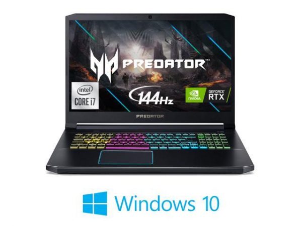 New Acer Predator Helios Notebook 17.3" 1920 x 1080 pixels | 10th gen Intel® Core™ i7 | 32 GB RAM| 1TB SSD+2TB HDD | NVIDIA® GeForce RTX™ 2060 | Backlit Keyboard | Windows 10 Home | Black Acer America