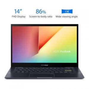 New ASUS 14" 2-1 FHD Touch-screen Laptop | AMD Ryzen 5 5500U | 8GB RAM | 256GB SSD | Windows 10 Home | Backlit Keyboard| | Fingerprint reader ASUS