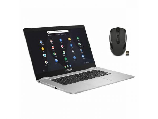 New ASUS 15.6" FHD Anti-Glare LED-Backlit Chromebook | Intel Celeron N3350 | Intel Micro SD Card Reader | 4GB RAM | 64GB eMMC | ChromeOS | | Bundle Woov Wireless Mouse ASUS