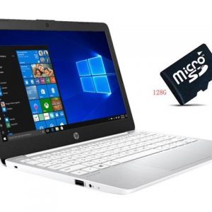 New HP Stream 11.6" HD Laptop | Intel Celeron | Intel UHD Graphics 600 | 4GB Memory | 64GB eMMC Flash Memory | Windows 10 Home in S mode| 128G Micro SD Card Bundle HP