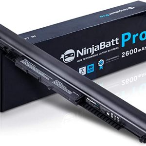NinjaBatt Pro Battery for HP 807956-001 807957-001 HS04 807611-421 HS03 HSTNN-LB6U 15-AY039WM 15-AY009DX 15-AY061NR 15-BA009DX TPN-I119 15-AY041WM 255 G5 HSO4, Samsung Cells - [4 Cells/2600mAh]