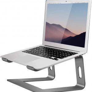 Orionstar Laptop Stand Portable Aluminum Laptop Riser Compatible with Apple Mac MacBook Air Pro 10 to 15.6 Inch Notebook Computer, Detachable Ergonomic Elevator Holder, Space Grey