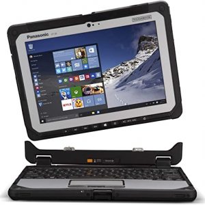 Panasonic Toughbook CF-20, 10.1" Multi Touch, 1920 x 1200, m5-6Y57@1.1GHz, 8GB, 256GB SSD, Wi-Fi, Bluetooth, Dual Pass, Webcam, Rear Camera, Emissive Backlit Keyboard, Win 10 Pro, 4G LTE (Renewed)