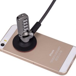Ruban Digit Password Security Cable Lock - Can Secure Virtually Anything Anti-theft Lock Kit For Laptop,Notebook,MacBook,iPad,Tablets,iPhone (Black) (Tablet Lock)